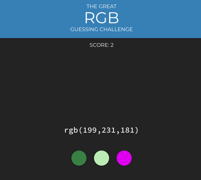 RGB Challenge - Design by Chelty